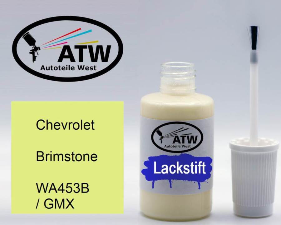 Chevrolet, Brimstone, WA453B / GMX: 20ml Lackstift, von ATW Autoteile West.